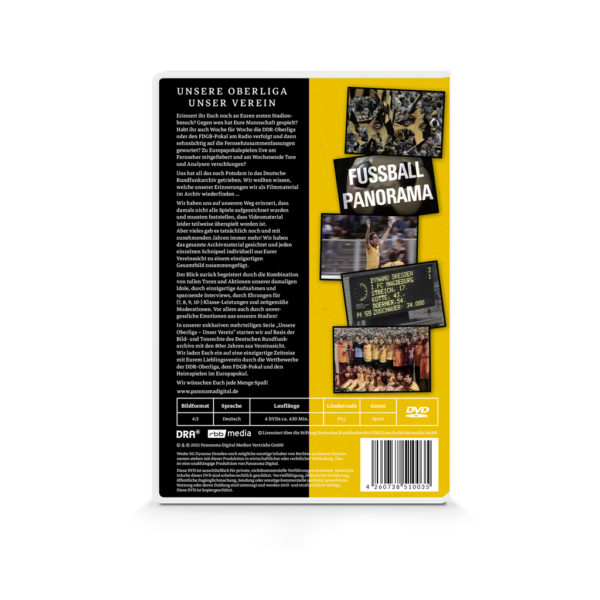 Panorama digital - Unsere Oberliga - Unser Verein - SG Dynamo Dresden - DVD Box - Back