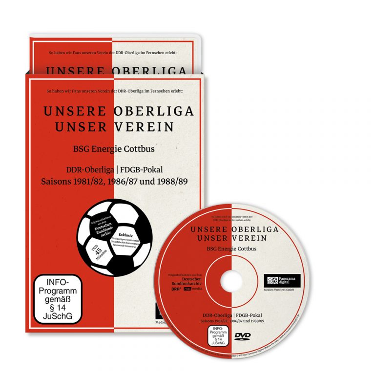 Panorama digital - Unsere Oberliga - Unser Verein - BSG Energie Cottbus - DVD Box - Front DVD