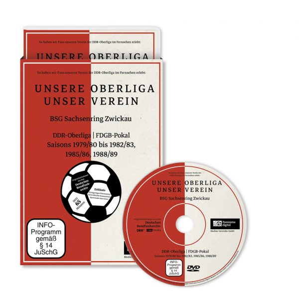 Panorama digital - Unsere Oberliga - Unser Verein - BSG Sachsenring Zwickau - DVD Box - Front liegend