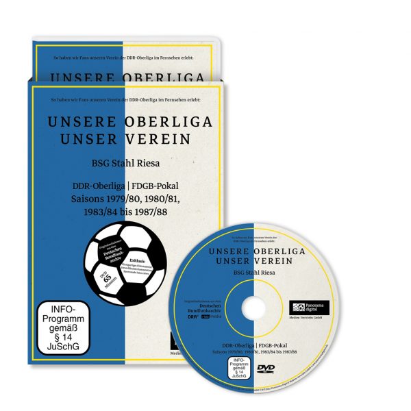 Panorama digital - Unsere Oberliga - Unser Verein - BSG Stahl Riesa - DVD Box - Front liegend