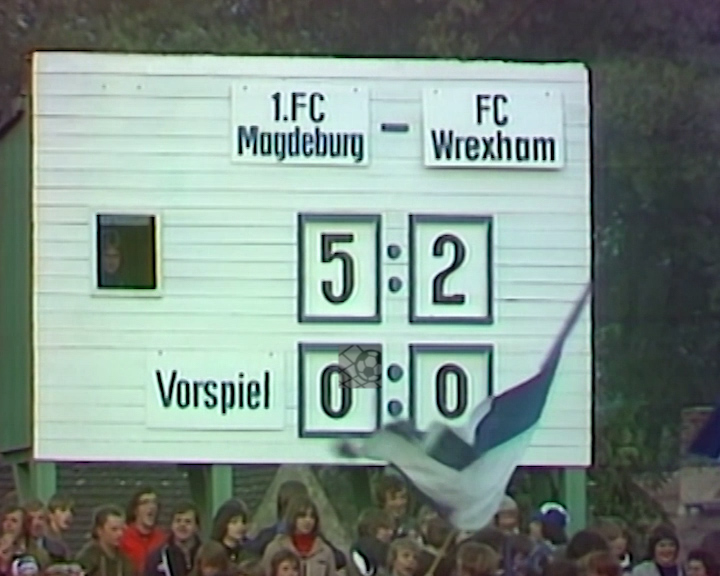 Panorama digital - Unsere Oberliga - Unser Verein - 1.FC Magdeburg - Unsere Stadien - Heinrich-Germer-Stadion - Saison 1979/80 - Anzeigetafel