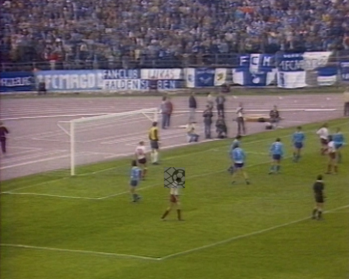 Panorama digital - Unsere Oberliga - Unser Verein - 1.FC Magdeburg - Wir als Fans - Unsere Banner und Fahnen - Saison 1984/85 - Wir beim BFC Dynamo
