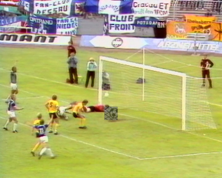 Panorama digital - Unsere Oberliga - Unser Verein - 1.FC Magdeburg - Wir als Fans - Unsere Banner und Fahnen - Saison 1986/87 - Wir bei der SG Dynamo Dresden