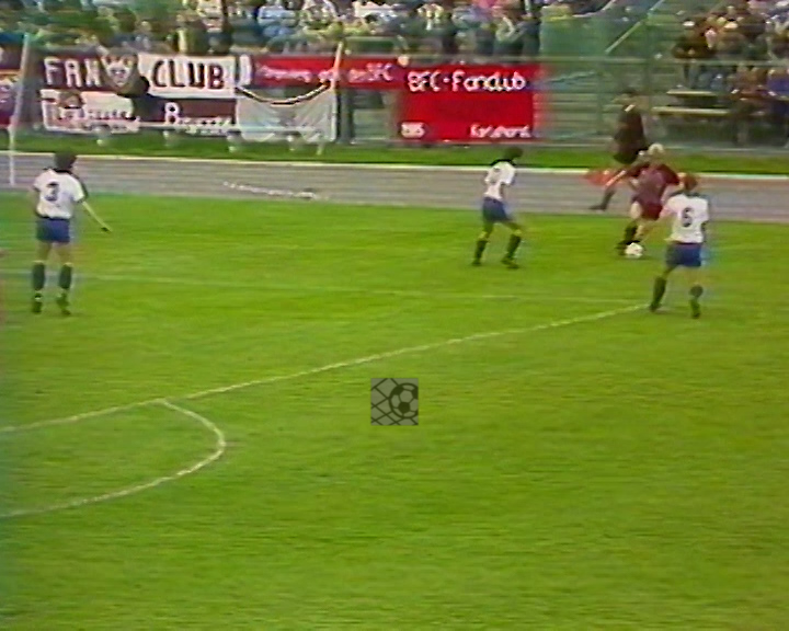Panorama digital - Unsere Oberliga - Unser Verein - BFC Dynamo - Wir als Fans - Unsere Banner und Fahnen - Saison 1986/87 - Wir bei der BSG Stahl Brandenburg