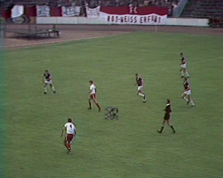 Panorama digital - Unsere Oberliga - Unser Verein - FC Rot Weiß Erfurt - Wir als Fans - Unsere Banner und Fahnen - Saison 1980/81 - Wir bei der BSG Wismut Aue