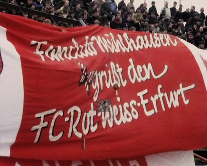 Panorama digital - Unsere Oberliga - Unser Verein - FC Rot Weiß Erfurt - Wir als Fans - Unsere Banner und Fahnen - Saison 1984/85 - Wir beim BFC Dynamo