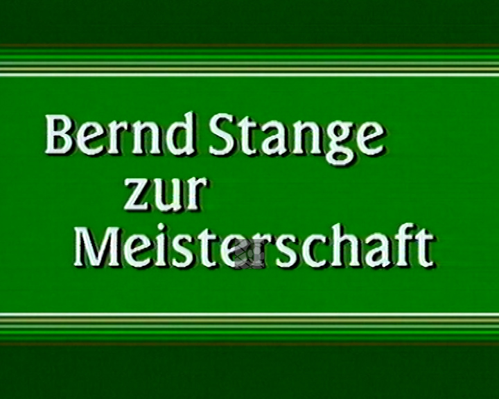 Panorama digital - Unsere Oberliga - Unser Verein - Unsere Analysetafeln - Bernd Stange zur Meisterschaft