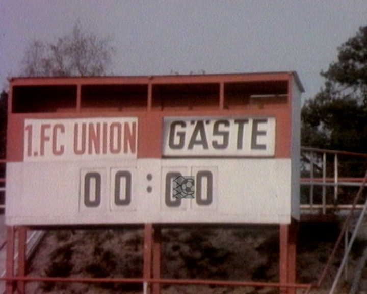 Panorama digital - Unsere Oberliga - Unser Verein - 1.FC Union Berlin - Unsere Stadien - Alte Försterei - Saison 1983/84 - Anzeigetafel