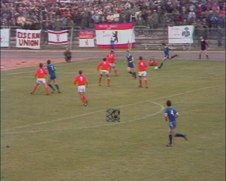 Panorama digital - Unsere Oberliga - Unser Verein - 1.FC Union Berlin - Wir als Fans - Unsere Banner und Fahnen - Saison 1986/87 - Wir bei der BSG Stahl Brandenburg
