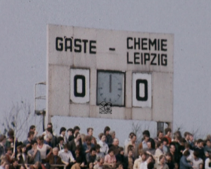 Panorama digital - Unsere Oberliga - Unser Verein - BSG Chemie Leipzig - Unsere Stadien - Georg-Schwarz-Sportpark - Saison 1979/80 - Anzeigetafel