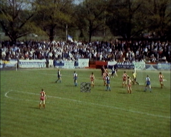 Panorama digital - Unsere Oberliga - Unser Verein - BSG Fortschritt Bischofswerda - Wir als Fans - Unsere Banner und Fahnen - Saison 1986/87 - Wir bei der BSG Energie Cottbus