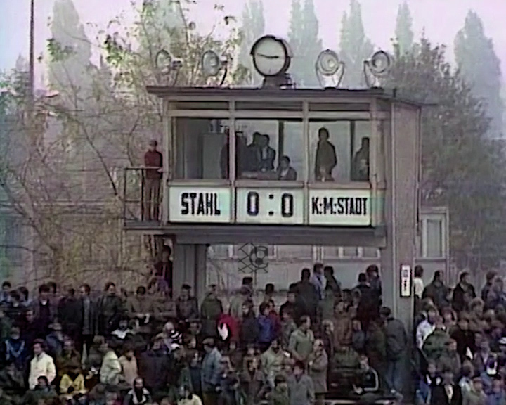 Panorama digital - Unsere Oberliga - Unser Verein - BSG Stahl Brandenburg - Unsere Stadien - Stahl-Stadion - Saison 1985/86 - Anzeigetafel