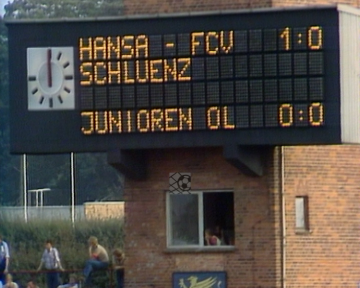 Panorama digital - Unsere Oberliga - Unser Verein - FC Hansa Rostock - Unsere Stadien - Ostseestadion - Saison 1983/84 - Anzeigefafel
