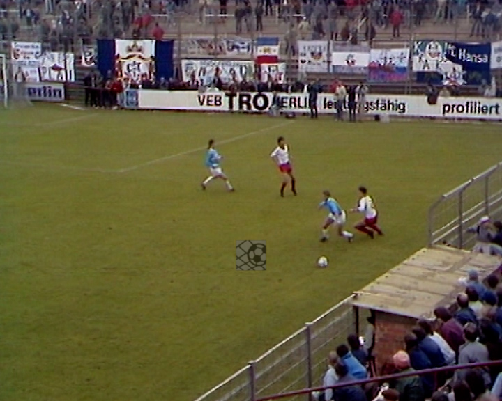 Panorama digital - Unsere Oberliga - Unser Verein - FC Hansa Rostock - Wir als Fans - Unsere Banner und Fahnen - Saison 1988/89 - Wir beim 1.FC Union Berlin