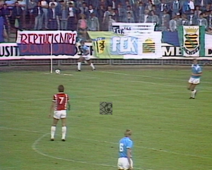 Panorama digital - Unsere Oberliga - Unser Verein - FC Karl Marx Stadt - Wir als Fans - Unsere Banner und Fahnen - Saison 1986/87 - Wir bei der BSG Energie Cottbus